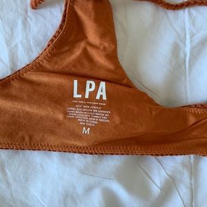 LPA rust crochet bikini top